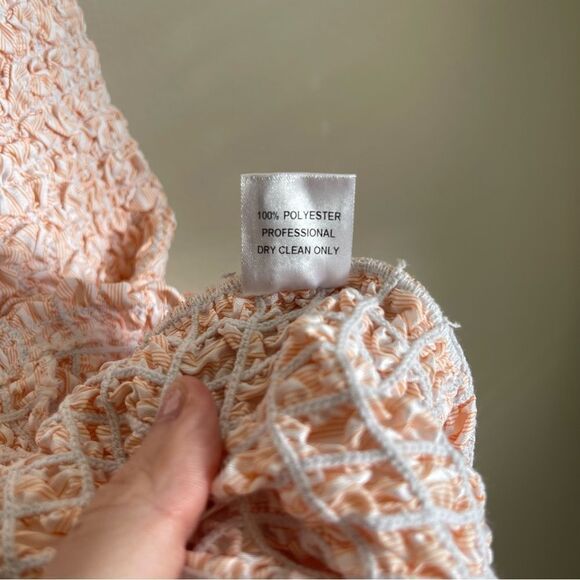 Petersyn x Revolve Nora Crinkle Mini Dress - Melon Stripe - Picture 5 of 5